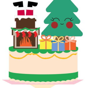 Arquivo de Corte Topo de Bolo - Topo de Bolo do Natal