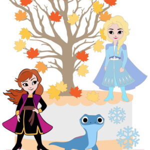 Arquivo de Corte Topo de Bolo Topper Frozen Studio #4016