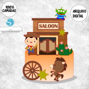 Arquivo de Corte Topo de Bolo Toy Story Foroeste