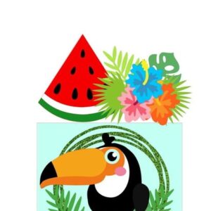 ARQUIVO DE CORTE TOPO DE BOLO Tropical tucano