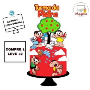 Arquivo de Corte Topo de Bolo Turma da Monica