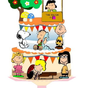 Arquivo de Corte Topo de Bolo Turma do Snoopy