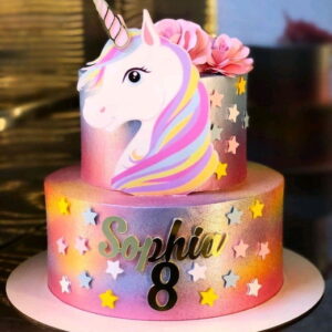 ARQUIVO DE CORTE TOPO DE BOLO UNICORNIO CAMADAS #2657