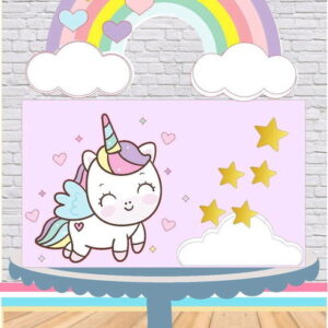 ARQUIVO DE CORTE TOPO DE BOLO UNICORNIO CAMADAS #2663