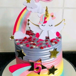 Arquivo de Corte Topo de Bolo Unicornio Camadas #2670