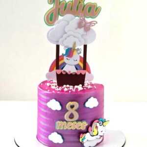 Arquivo de Corte Topo de Bolo Unicornio 3