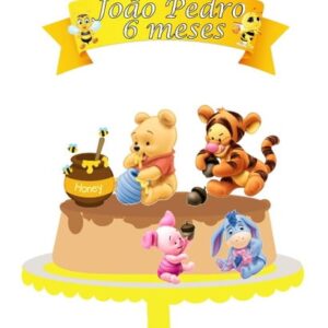 Arquivo de Corte Topo de Bolo Ursinho Pooh 02