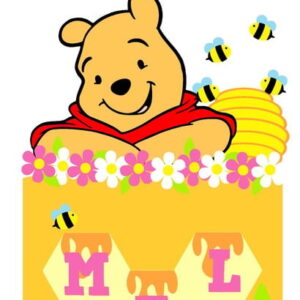 Arquivo de Corte Topo de Bolo Ursinho Pooh 04