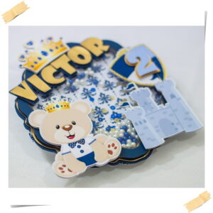 ARQUIVO DE CORTE TOPO DE BOLO URSO REALEZA