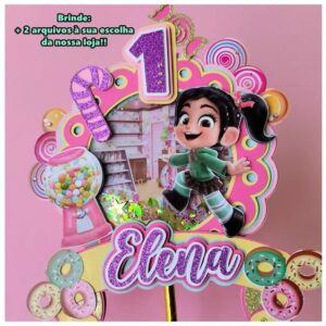 Arquivo de Corte Topo de Bolo Vanellope