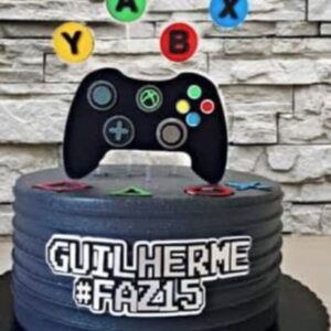 Arquivo de Corte Topo de Bolo Video Game