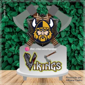 Arquivo de Corte Topo de Bolo Viking