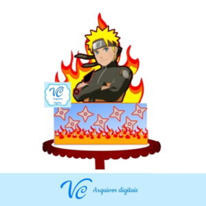 321- Topo de Bolo Naruto -Arquivo de Corte STUDIO