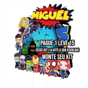 Arquivo de Corte Topo de Bolo Vingadores