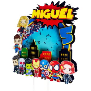 Arquivo de Corte Topo de Bolo Vingadores St e pdf Cod.: 1291