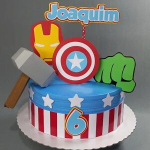 Arquivo de Corte Topo de Bolo Vingadores