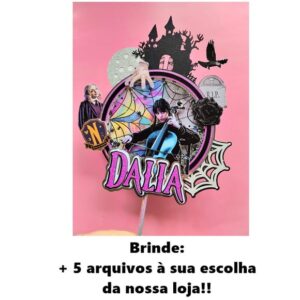 Arquivo de Corte Topo de Bolo Wandinha