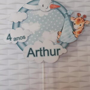 Arquivo de Corte -topo de Bolo Zoo Baby