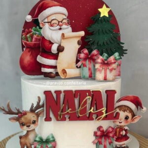 Arquivo de Corte Topo de Natal Aquarela 32