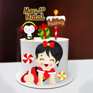 Arquivo de Corte Topo de Natal Menina Engatinhando 38