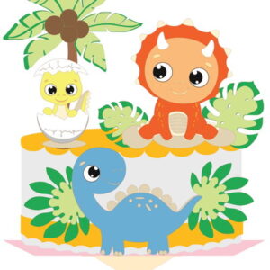 Arquivo de Corte Topo Dinossauro Baby