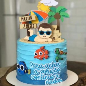 Arquivo de Corte Topo e Bolo Pool Party Menino Studio +brind