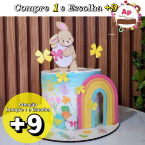 Arquivo de Corte Topo Elafazpravc Coelho e Arcoiris - Studio
