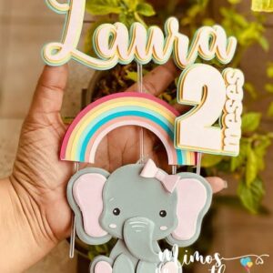 Arquivo de Corte: Topo Elefantinho Cute Menina 005