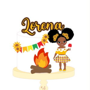 Arquivo de Corte Topo Festa Junina Menina