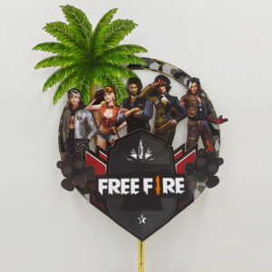 Arquivo de Corte Topo Free Fire circular - Studio e PDF