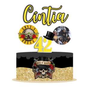 Arquivo de corte topo de bolo guns'n roses