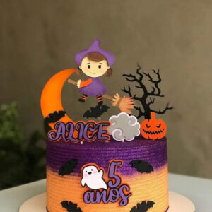 Arquivo de Corte Topo Halloween Menina Bruxinha 002