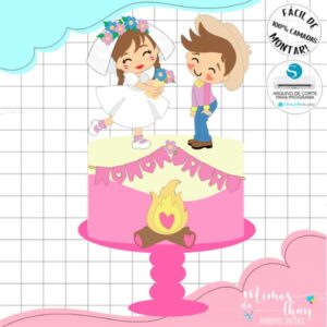 Arquivo de Corte: Topo Junino Casamento Caipira Arraiá 083