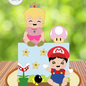 Arquivo de Corte Topo Mario e Peach