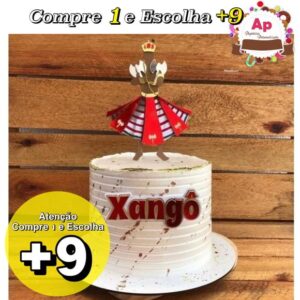 Arquivo de Corte Topo Orixa Xango em Camadas - Studio