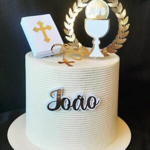 Arquivo de Corte Topo Primeira Eucaristia Biblia 3d