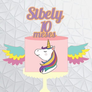 Arquivo de Corte Topo Unicornio Asas