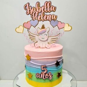 Arquivo de Corte Topo Unicornio em Camadas