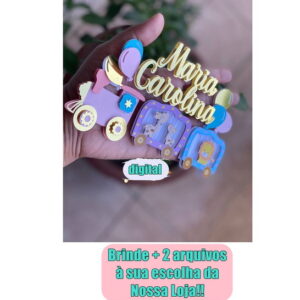 ARQUIVO DE CORTE TOPOS DE BOLO CIRCO LUXO