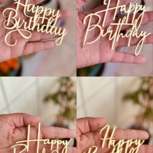 Arquivo de Corte Topos de Bolo Happy Birthday Studio #6505