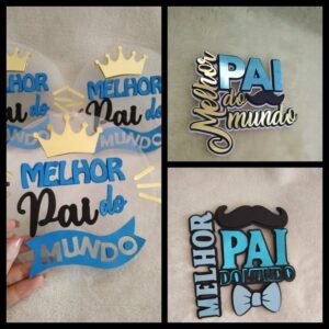 Arquivo de Corte Topos de Bolo Melhor Pai do Mundo