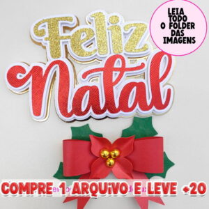 Arquivo de Corte Topos de Bolo Natal St/pdf 6