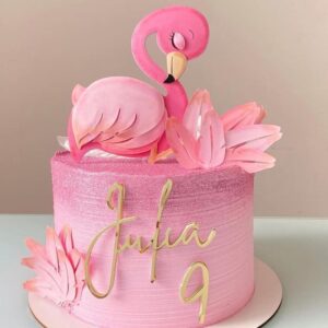 Arquivo de topo de bolo flamingo