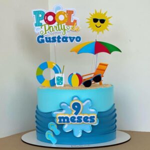 Arquivo de topo de bolo pool party