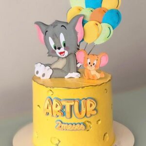 Arquivo de topo de bolo tom e jerry cute