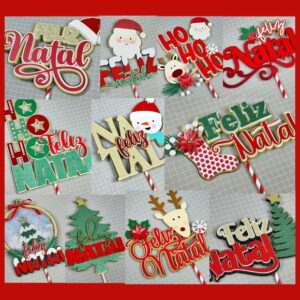 Arquivo Digital - Combo Topos de Bolo Natal - 01