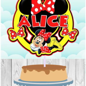 Arquivo de corte Topo de Bolo Minnie - COD.:232