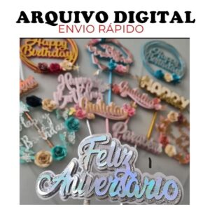 Arquivo Digital - Kit Topos de Bolo Neutros Coringa (#47851)
