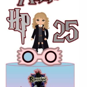 Arquivo Digital Silhouette Topo Bolo Hermione Harry Potter