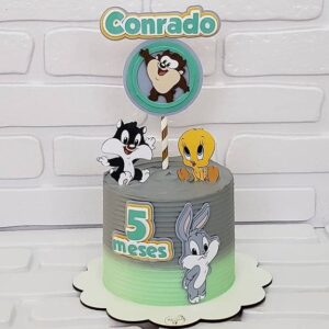 ARQUIVO DIGITAL- Topo de bolo Baby looney tunes